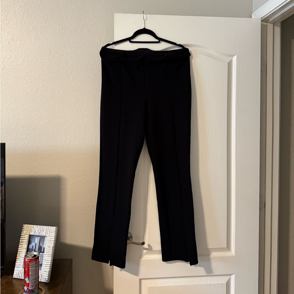 Black Straight Pants